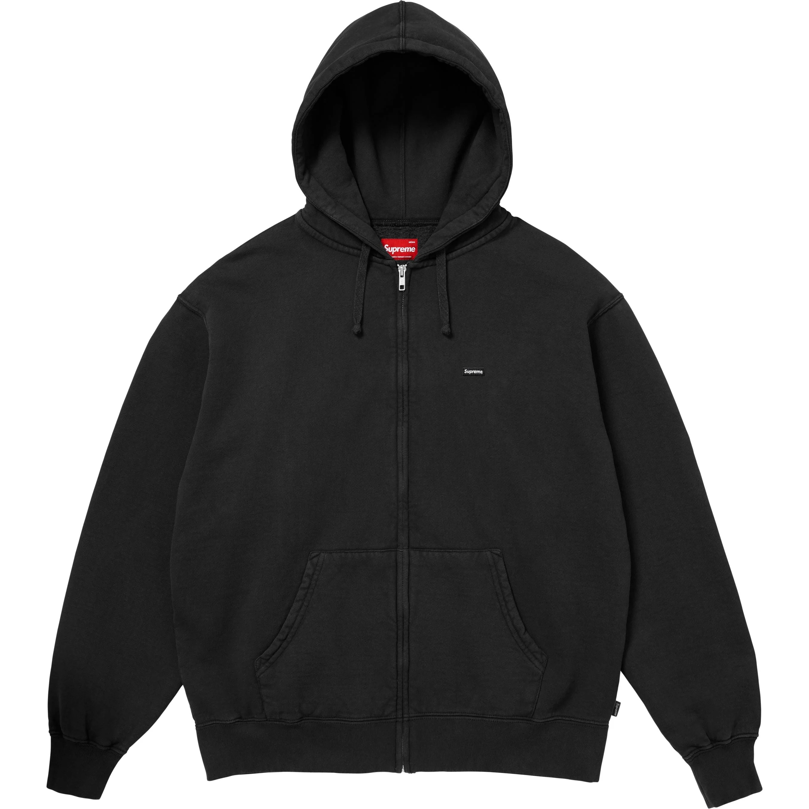 Supreme Small Box Zip Up Hooded Sweatshirt (FW25) - Black - $168