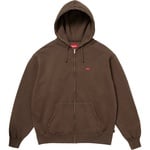 Supreme Small Box Zip Up Hooded Sweatshirt (FW25) - Dark Brown