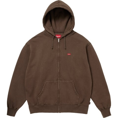 Small Box Zip Up Hooded Sweatshirt - SupremeCommunity