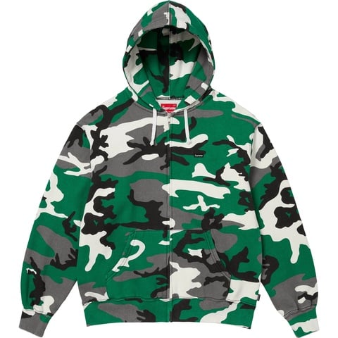 Small Box Zip Up Hooded Sweatshirt - SupremeCommunity
