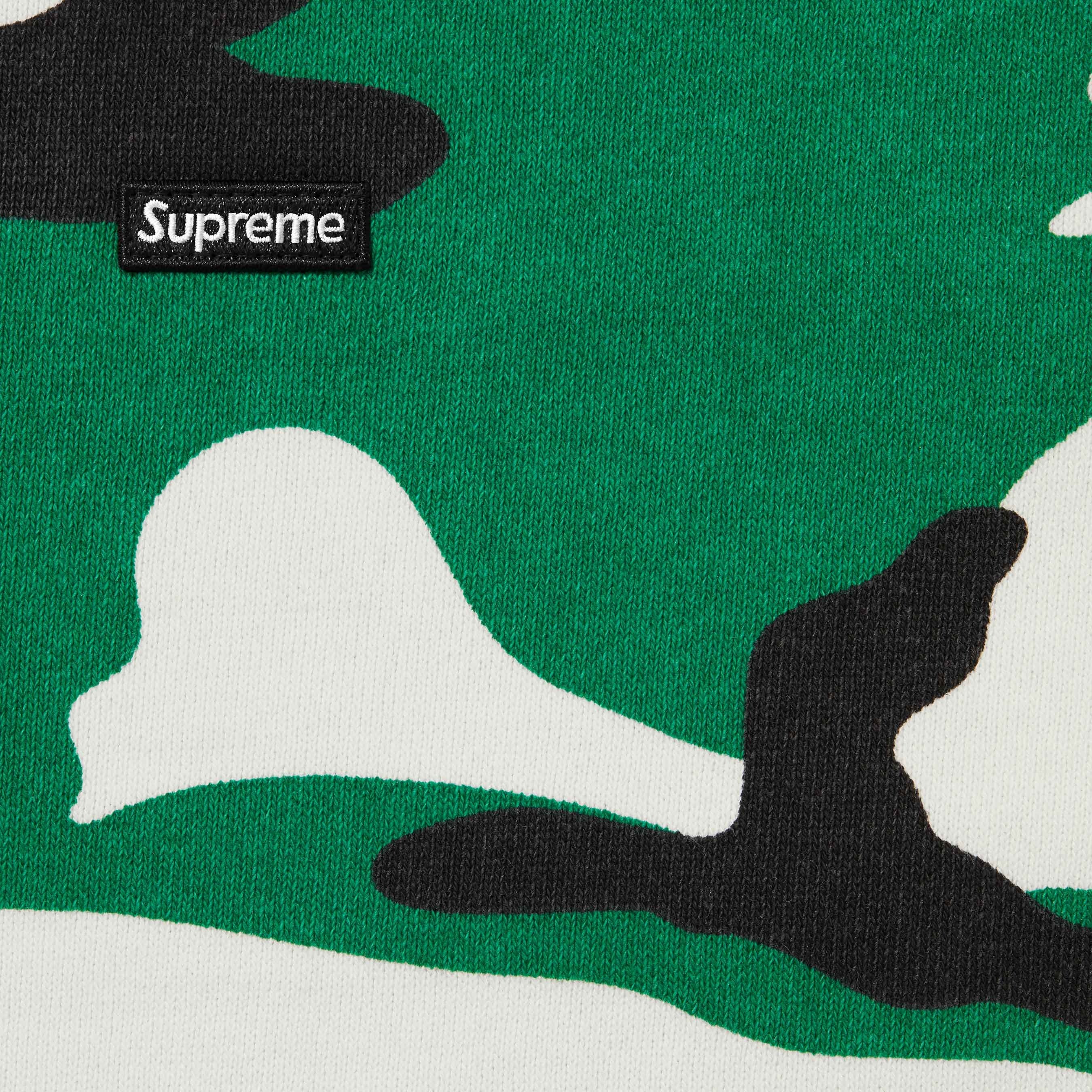 Supreme Small Box Zip Up Hooded Sweatshirt (FW25) - Green Camo - $168