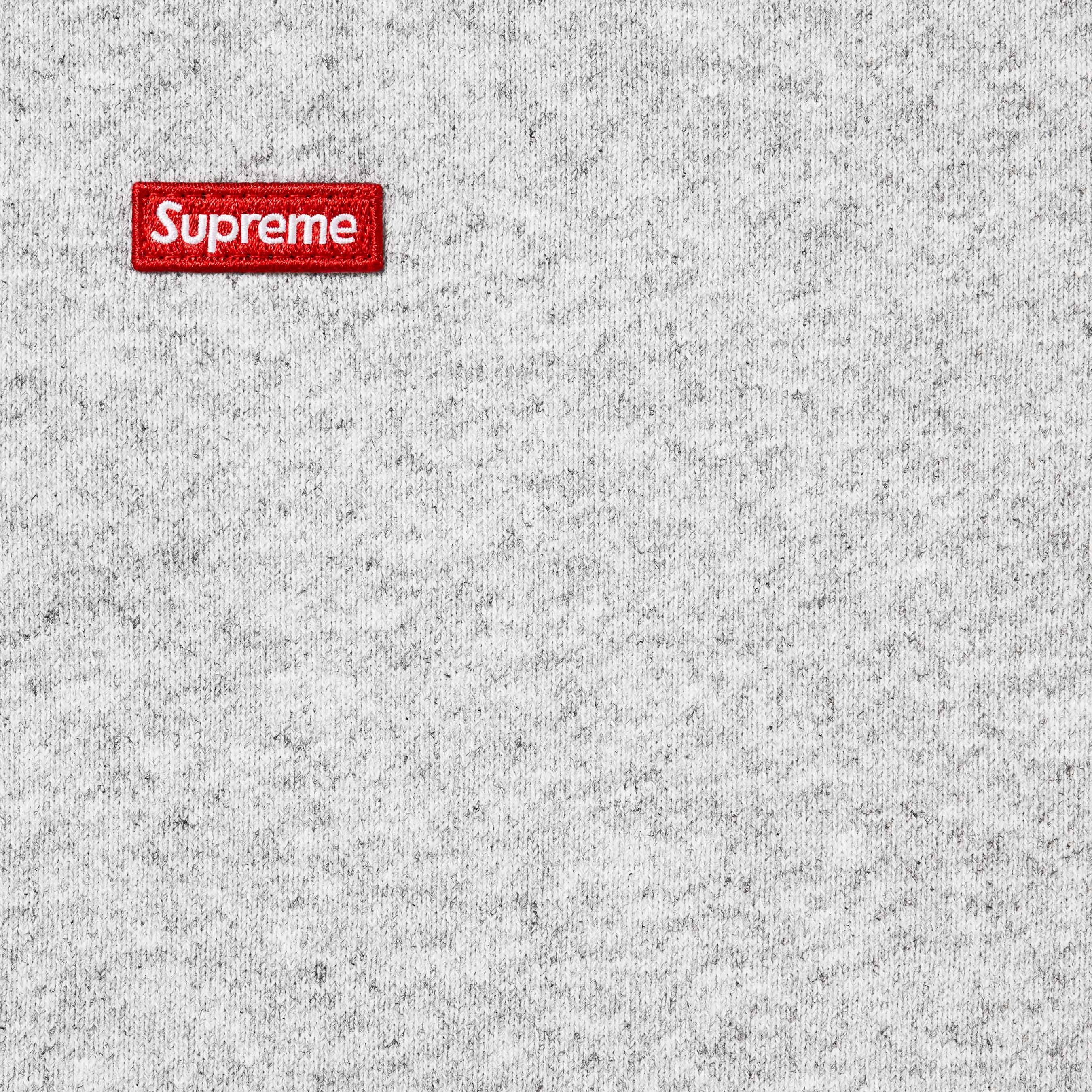 Supreme Small Box Zip Up Hooded Sweatshirt (FW25) - Heather Grey - $168