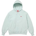 Supreme Small Box Zip Up Hooded Sweatshirt (FW25) - Pale Blue