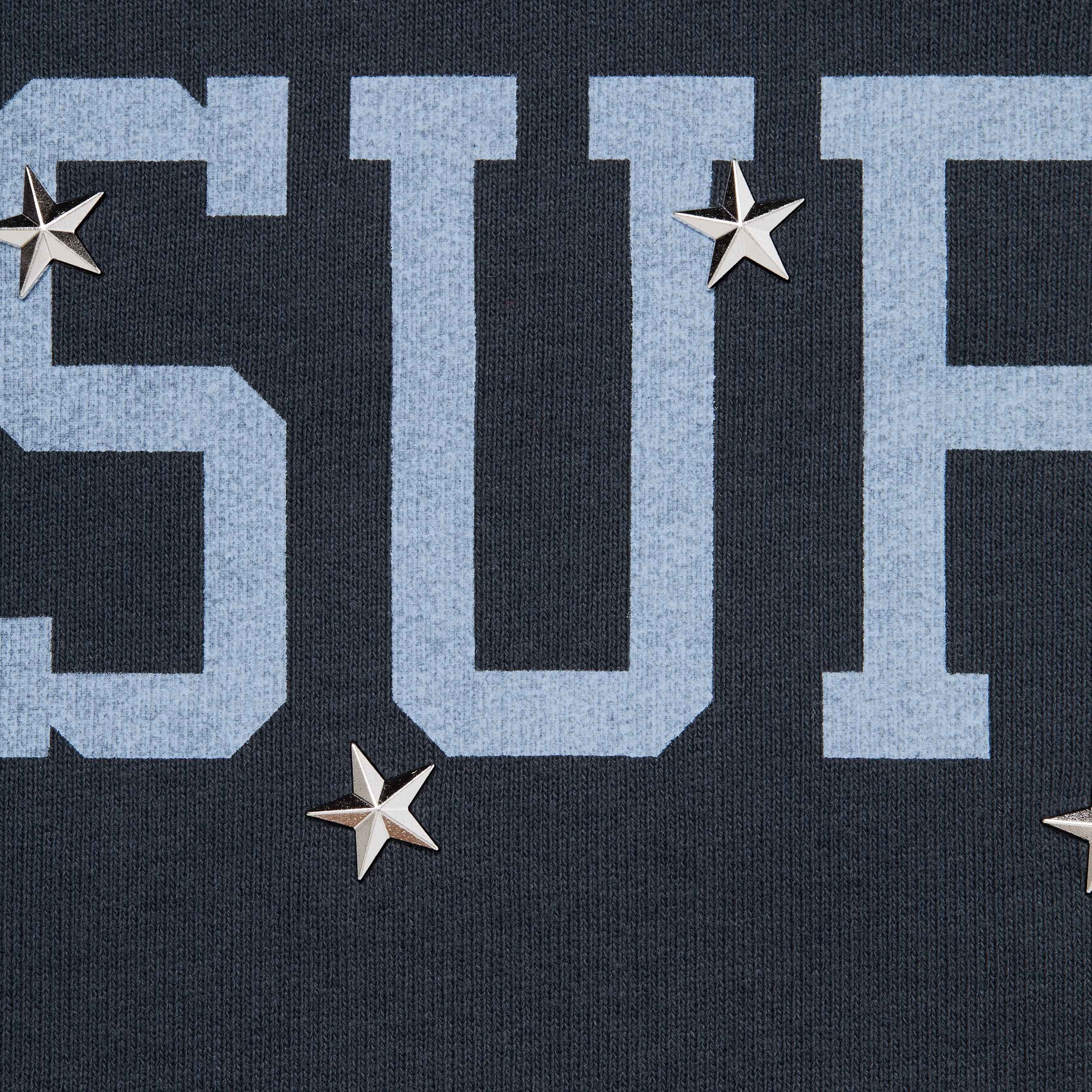 Supreme Stars Studded Hooded Sweatshirt (FW25) - Navy - $238