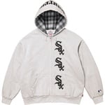 Supreme Supreme Chicago White Sox™ Zip Up Hooded Sweatshirt (FW25) - Ash Grey