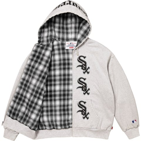 Supreme x Chicago White Sox ジップパーカー Supreme Chicago White Sox Zip Up Hooded Sweatshirt Grey Men's