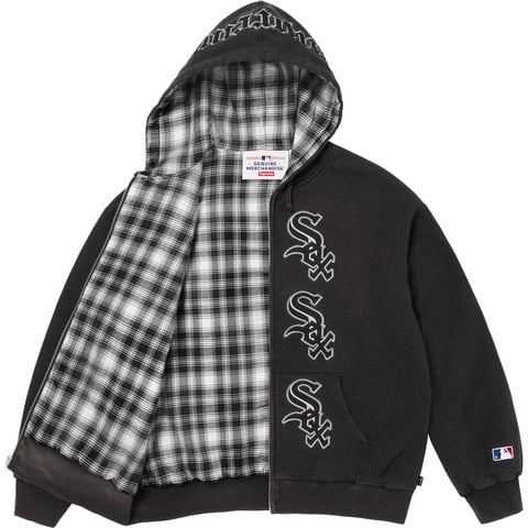 Supreme®/Chicago White Sox™ Zip Up Hooded Sweatshirt - Supreme