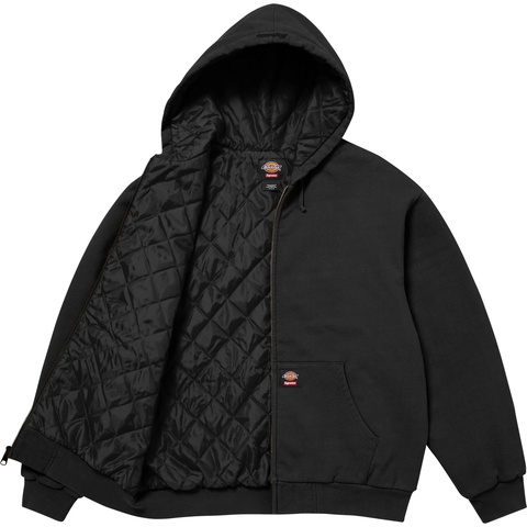 Supreme®/Dickies® Quilted Lined Zip Up Hooded Sweatshirt - Supreme