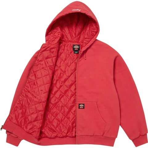 Supreme®/Dickies® Quilted Lined Zip Up Hooded Sweatshirt - Supreme