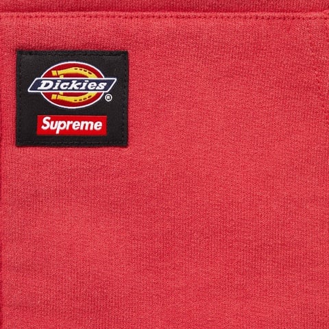 Supreme Supreme®/Dickies® Quilted Lined Zip Up Hooded Sweatshirt - Burnt Red