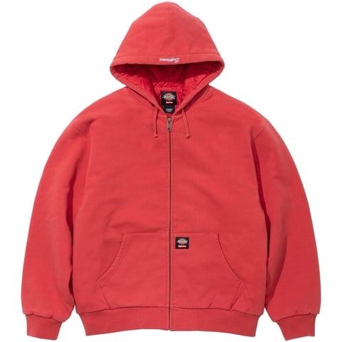 Supreme®/Dickies® Quilted Lined Zip Up Hooded Sweatshirt - Supreme