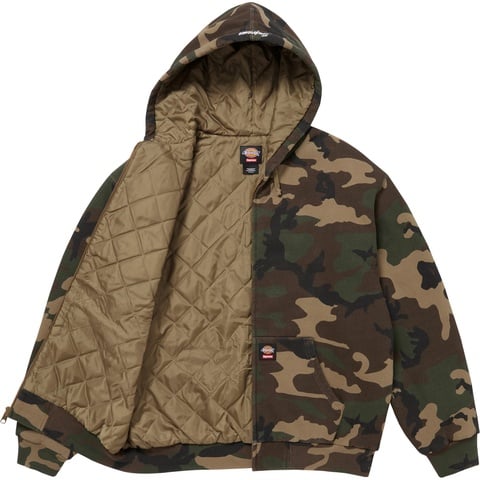 Supreme®/Dickies® Quilted Lined Zip Up Hooded Sweatshirt - Supreme