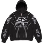 Supreme Supreme Fox Racing Zip Up Hooded Sweatshirt (FW25) - Black