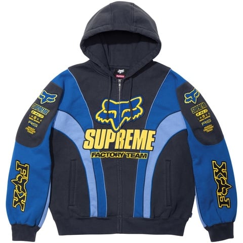 Supreme®/Fox Racing® Zip Up Hooded Sweatshirt - Supreme Supreme®/Fox Racing® Zip Up Hooded Sweatshirt - Supreme