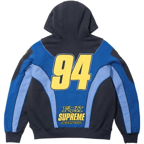 Supreme®/Fox Racing® Zip Up Hooded Sweatshirt - Supreme