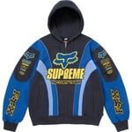 Supreme Supreme Fox Racing Zip Up Hooded Sweatshirt (FW25) - Navy