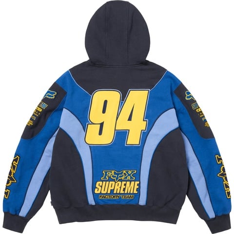 Supreme®/Fox Racing® Zip Up Hooded Sweatshirt - Supreme
