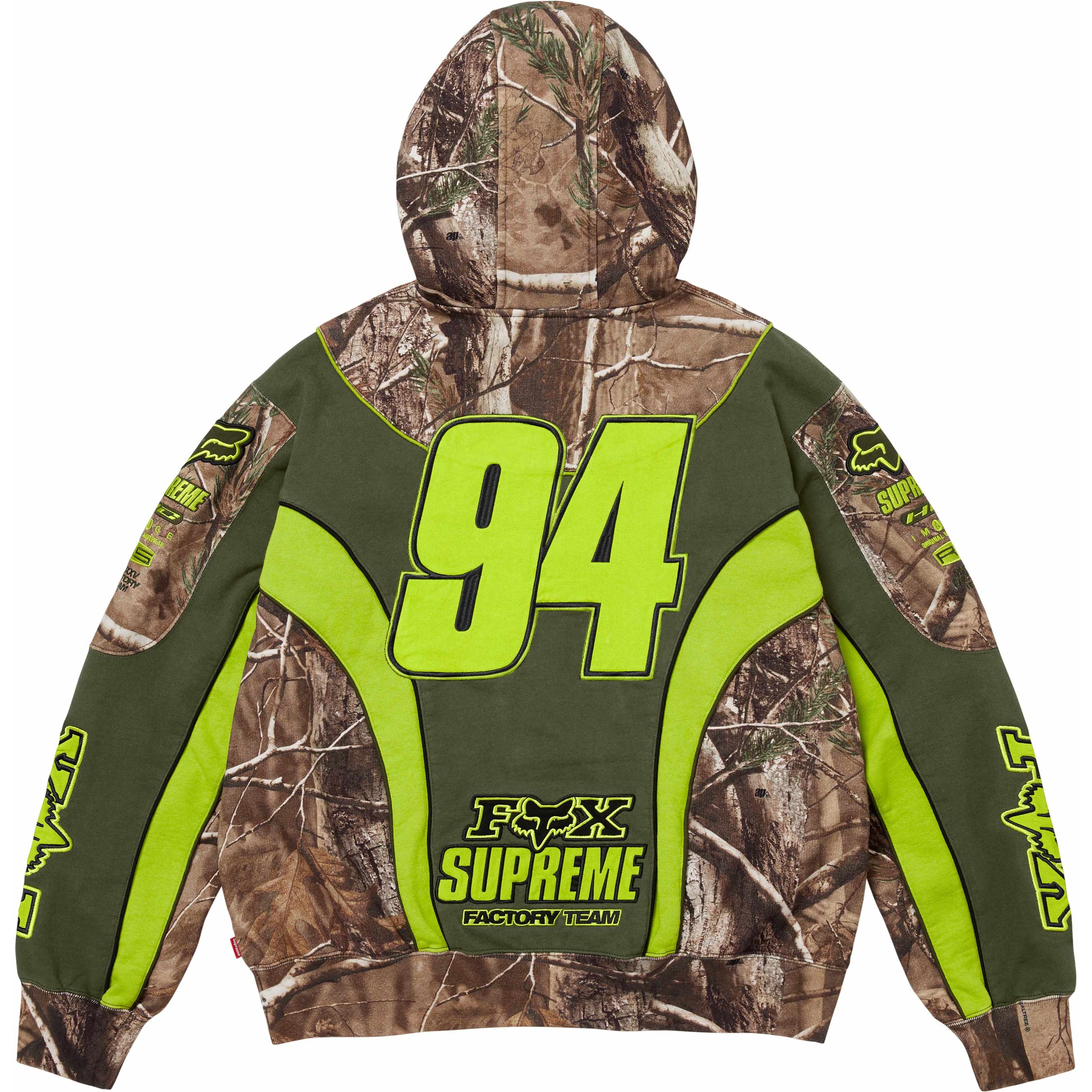 Supreme Supreme Fox Racing Zip Up Hooded Sweatshirt (FW25) - Realtree® AP Camo - $198