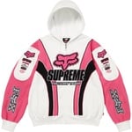 Supreme Supreme Fox Racing Zip Up Hooded Sweatshirt (FW25) - White