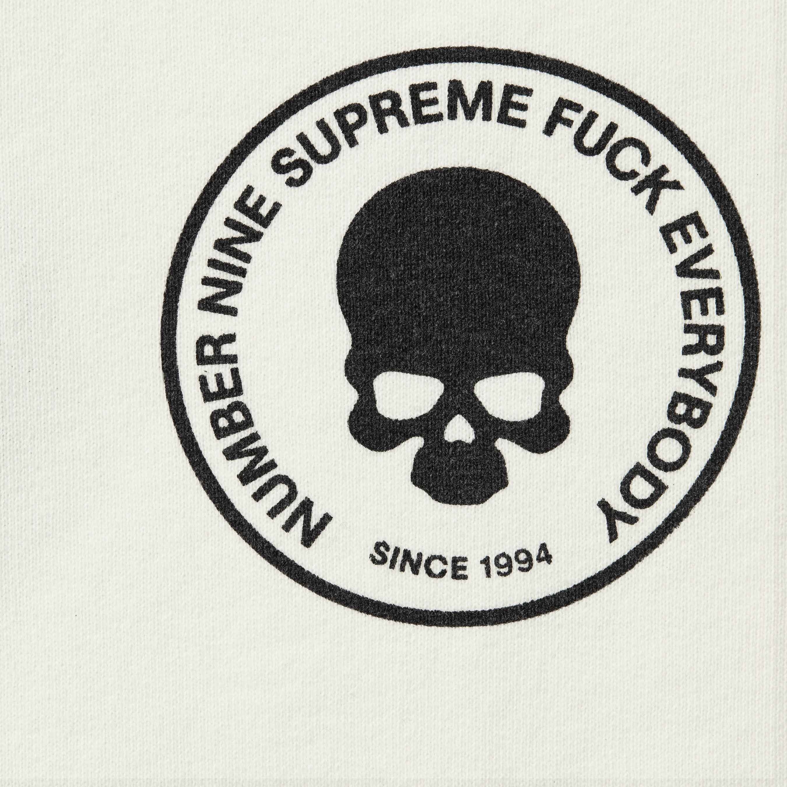 Supreme Supreme Number (N)ine Hooded Sweatshirt (FW25) - White - $188