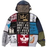 Supreme Supreme Number (N)ine Patchwork Zip Up Hooded Sweatshirt (FW25)