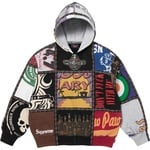 Supreme Supreme Number (N)ine Patchwork Zip Up Hooded Sweatshirt (FW25) - Multicolor