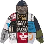 Supreme Supreme Number (N)ine Patchwork Zip Up Hooded Sweatshirt (FW25) - Multicolor
