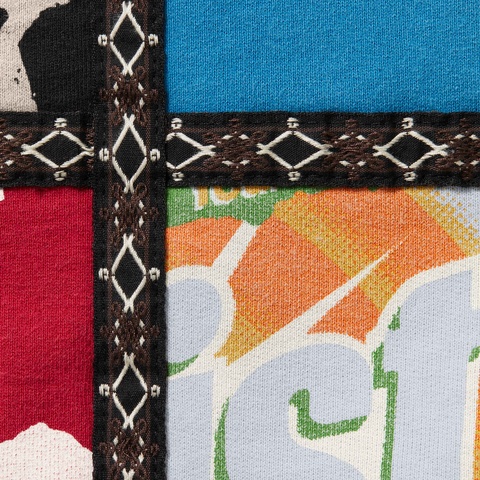 Supreme®/Number (N)ine® Patchwork Zip Up Hooded Sweatshirt - Supreme
