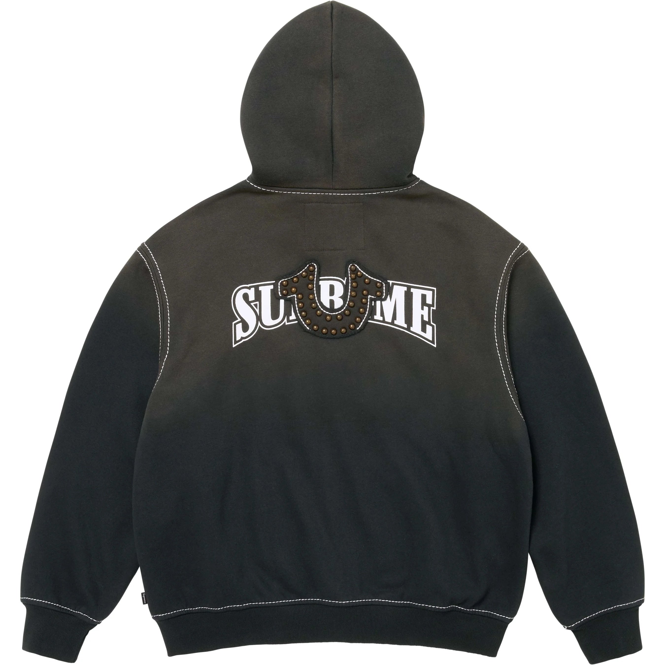 Supreme Supreme True Religion Zip Up Hooded Sweatshirt (FW25) - Black - $248