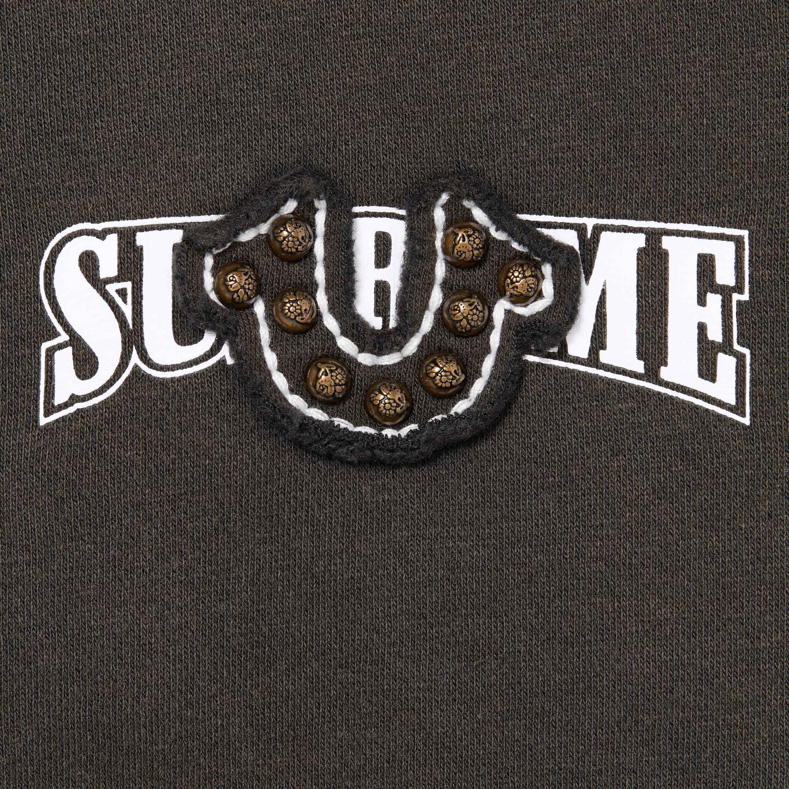 Supreme Supreme True Religion Zip Up Hooded Sweatshirt (FW25) - Black - $248