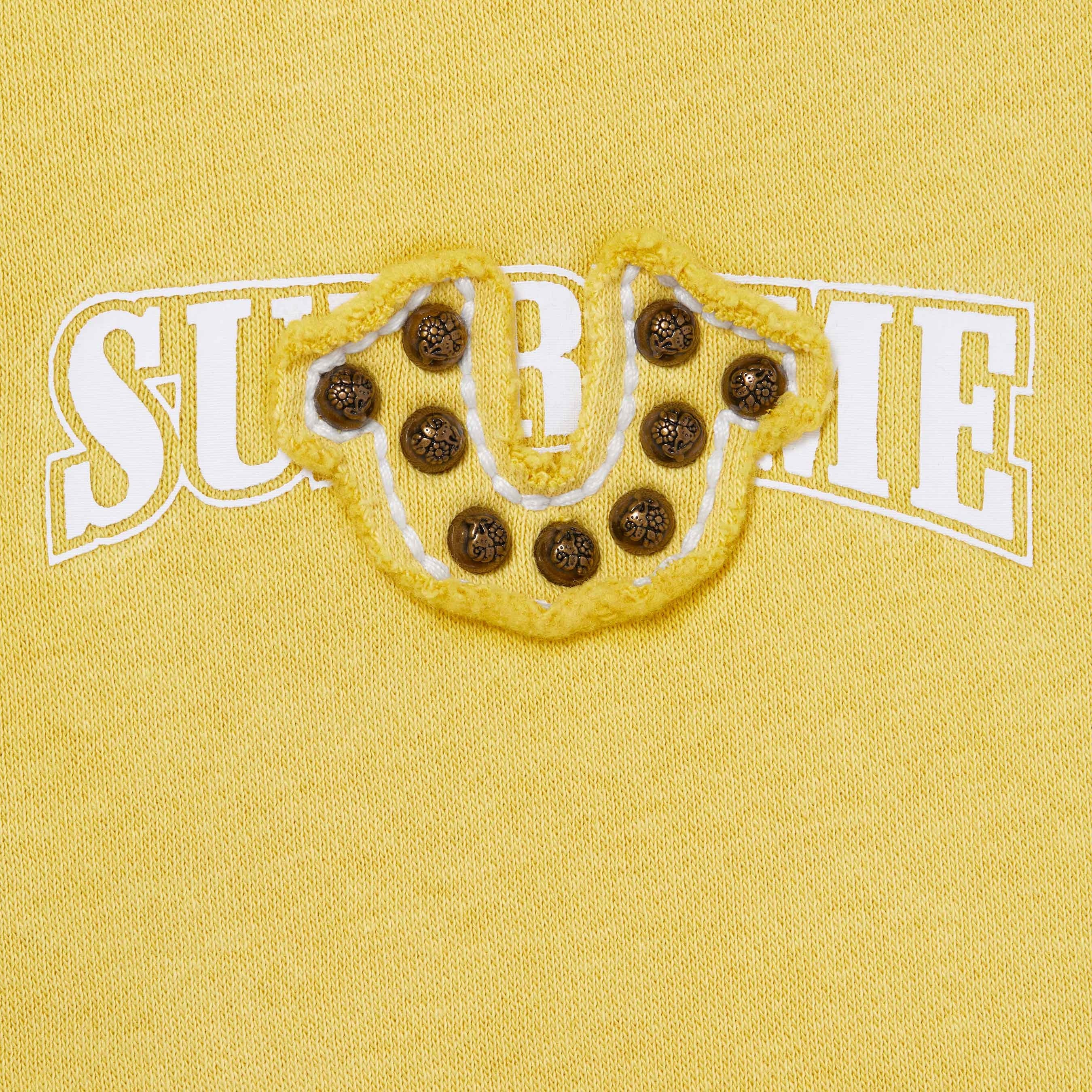 Supreme Supreme True Religion Zip Up Hooded Sweatshirt (FW25) - Yellow - $248