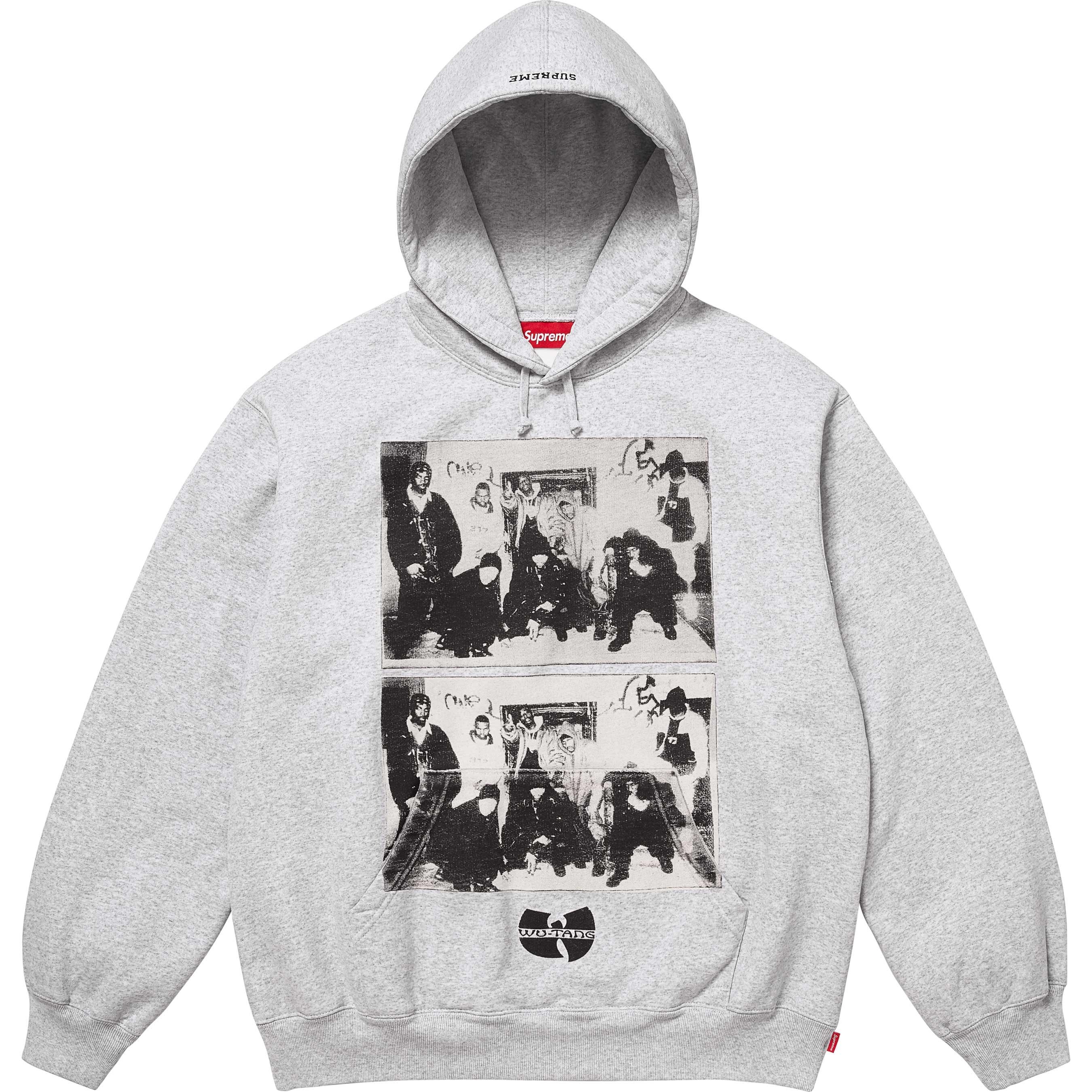 Supreme Supreme Wu-Tang Clan Hooded Sweatshirt (FW25) - Ash Grey - $178
