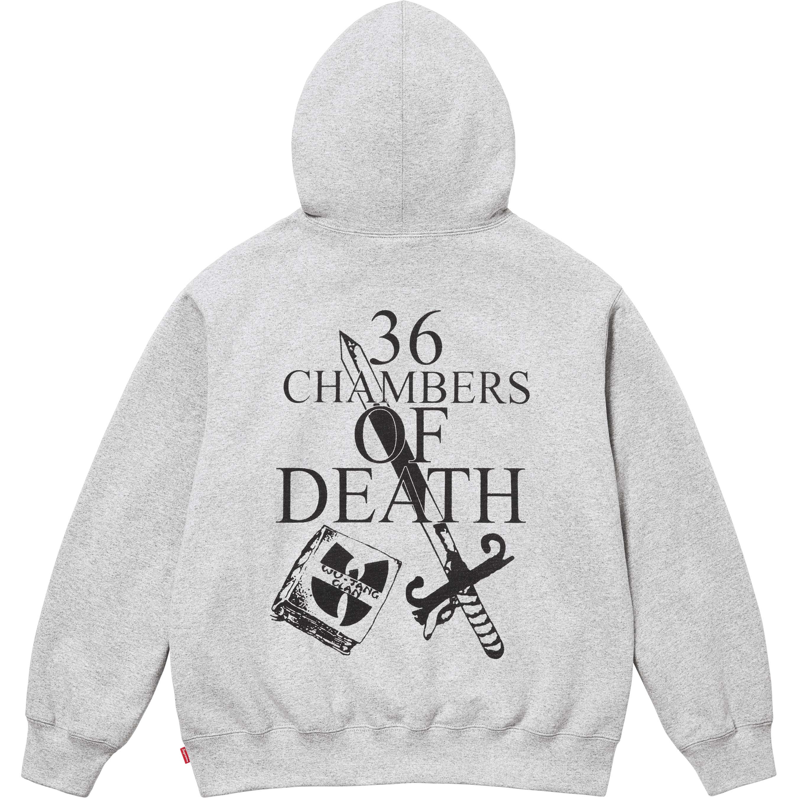 Supreme Supreme Wu-Tang Clan Hooded Sweatshirt (FW25) - Ash Grey - $178