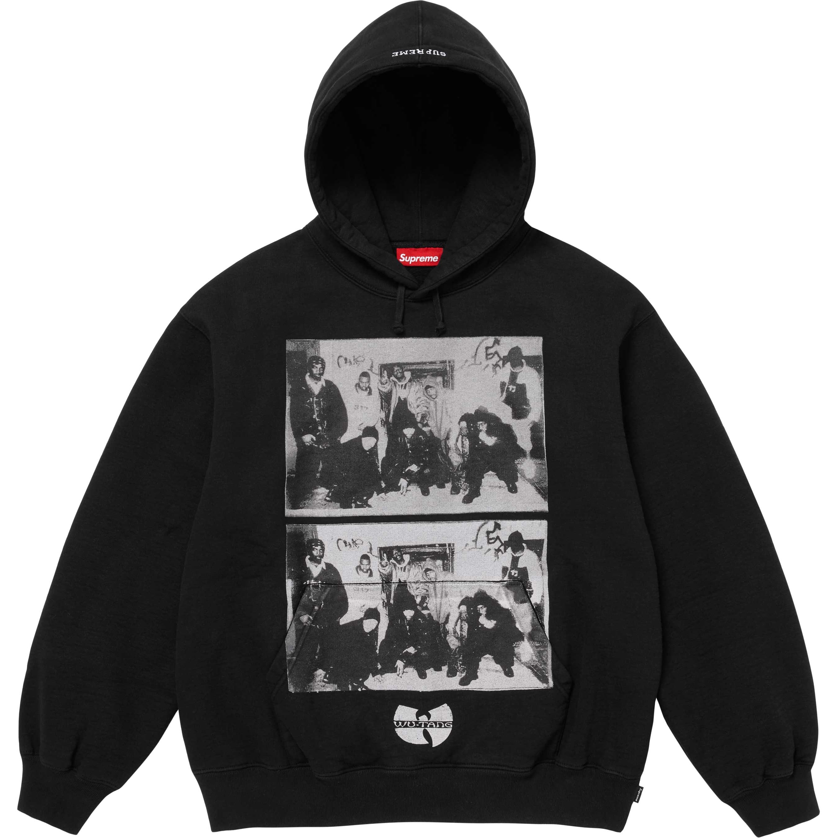 Supreme Supreme Wu-Tang Clan Hooded Sweatshirt (FW25) - Black - $178