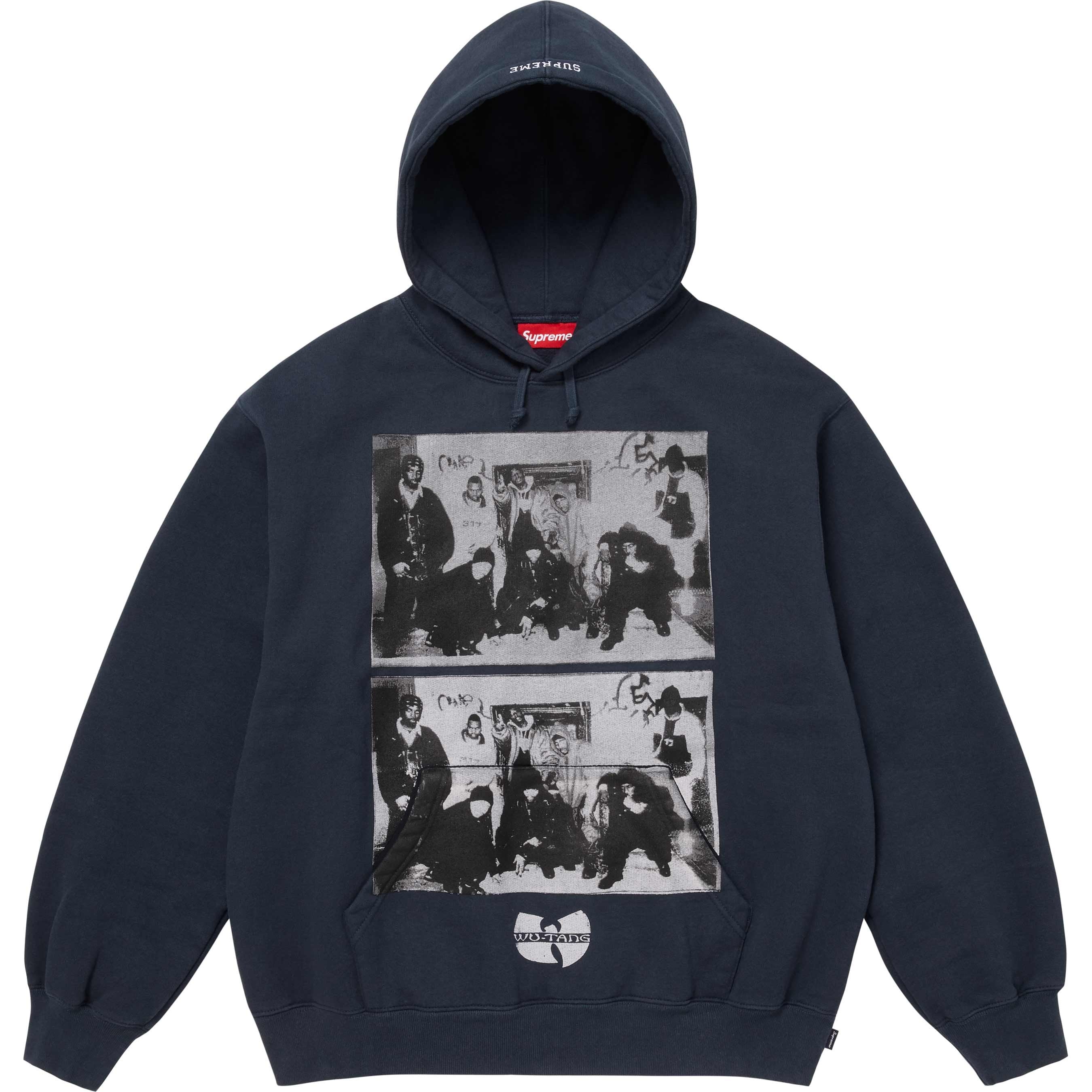 Supreme Supreme Wu-Tang Clan Hooded Sweatshirt (FW25) - Navy - $178