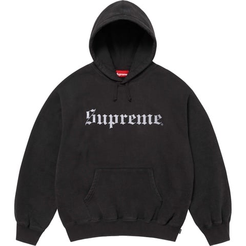 Washed Old English Hooded Sweatshirt - Supreme