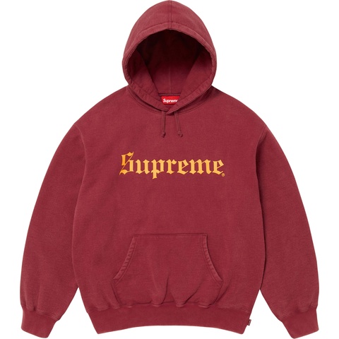 Washed Old English Hooded Sweatshirt - Supreme