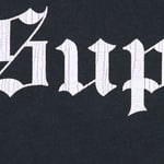 Supreme Washed Old English Hooded Sweatshirt (FW25) - Navy