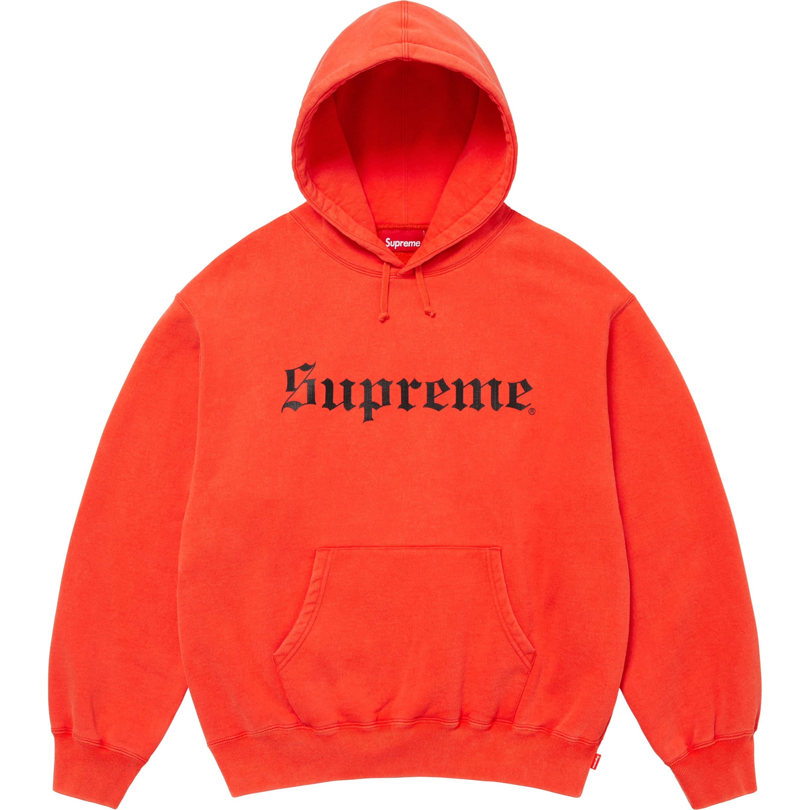 Supreme Washed Old English Hooded Sweatshirt (FW25) - $158