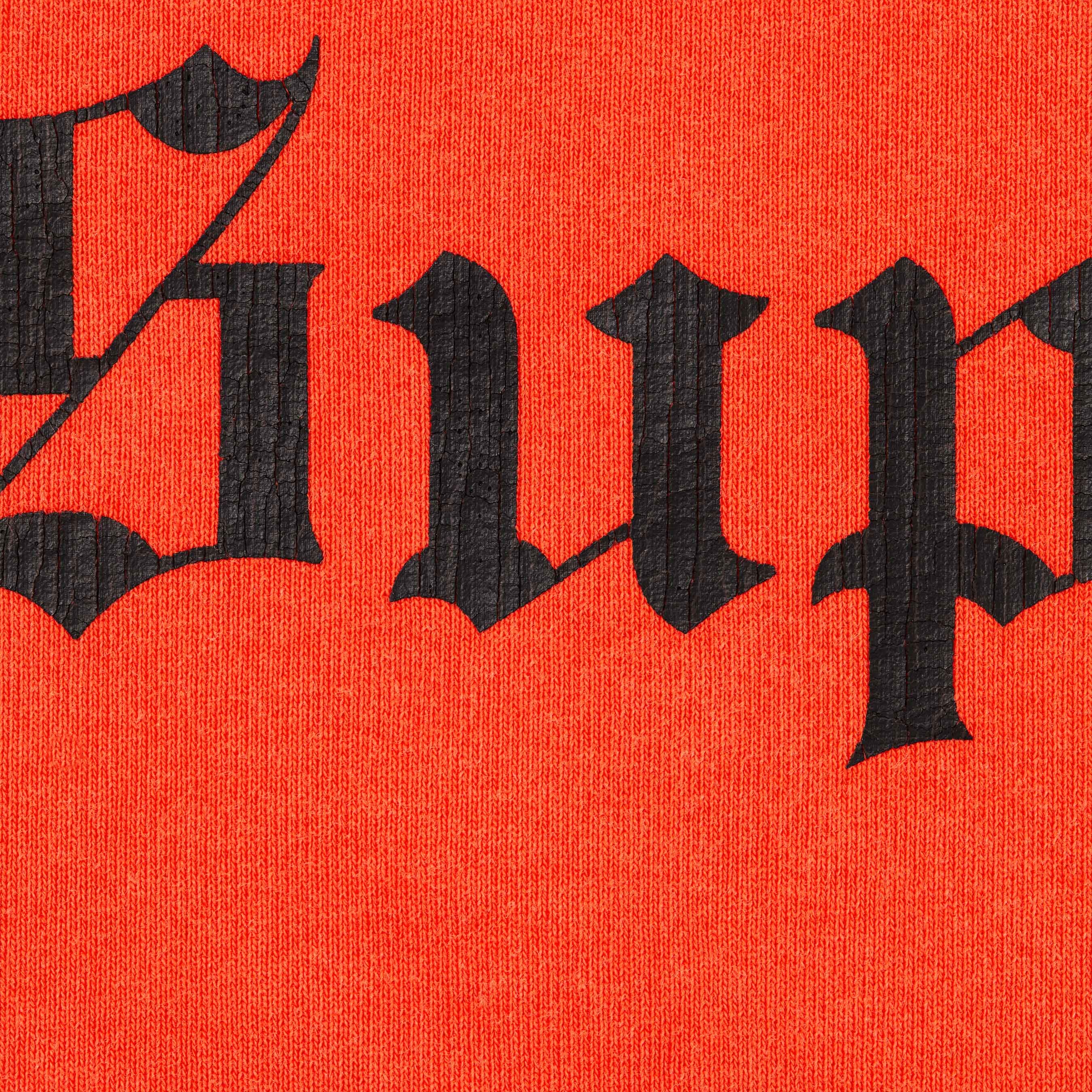 Supreme Washed Old English Hooded Sweatshirt (FW25) - Orange - $158