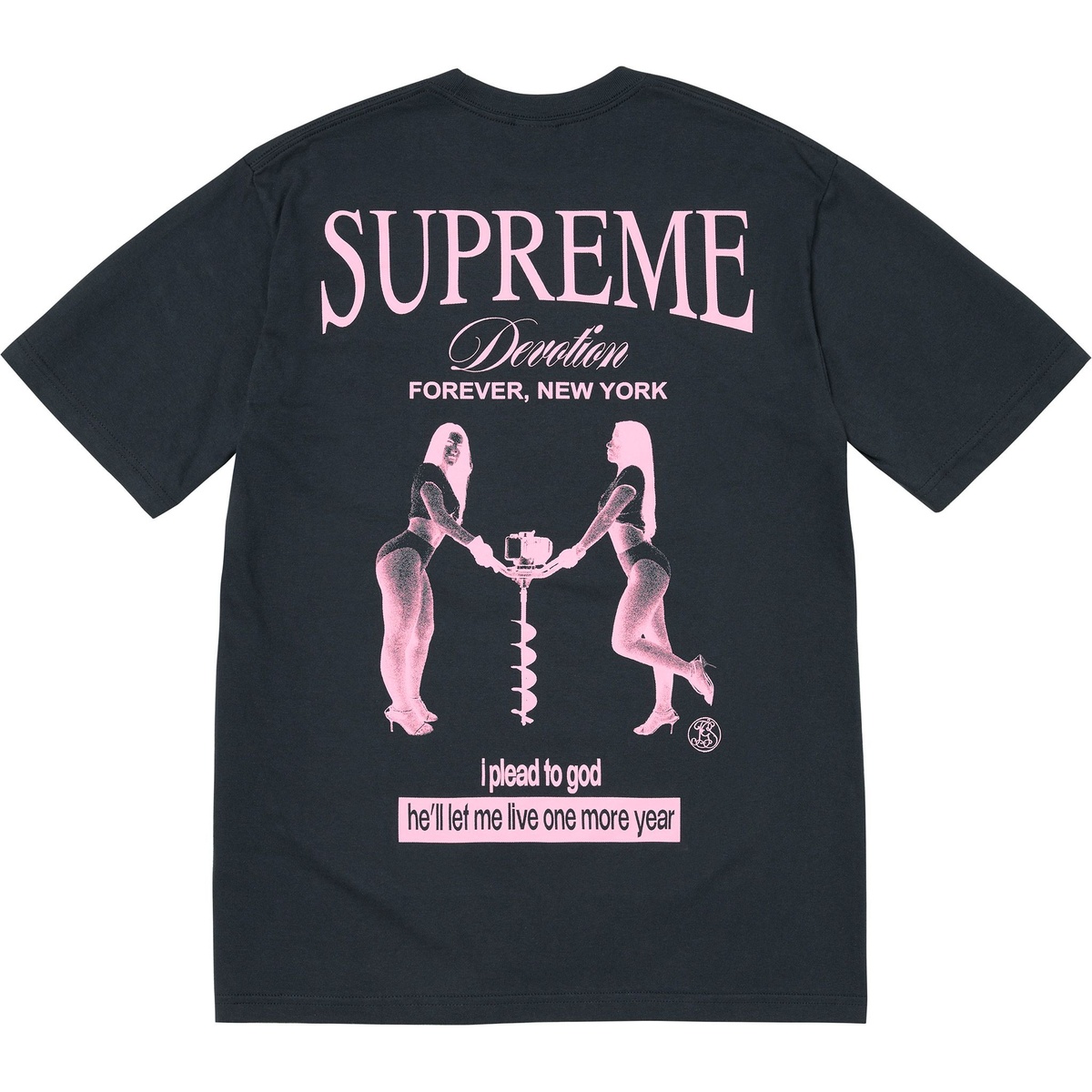 Supreme Devotion Tee (fall/winter 2025) - $44.00