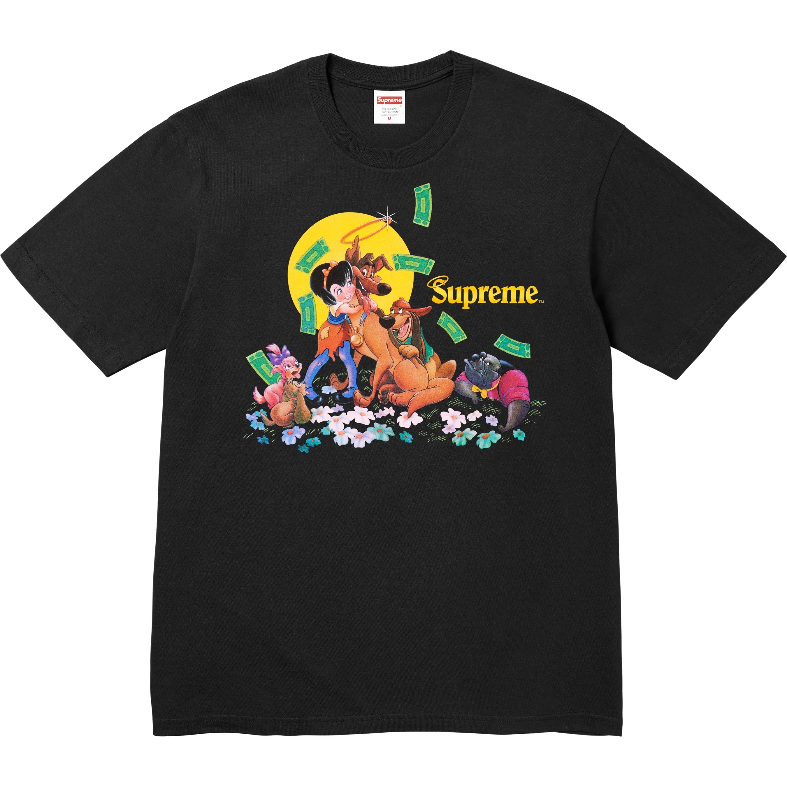 Supreme All Dogs Go To Heaven Tee (FW25) - Black - $48
