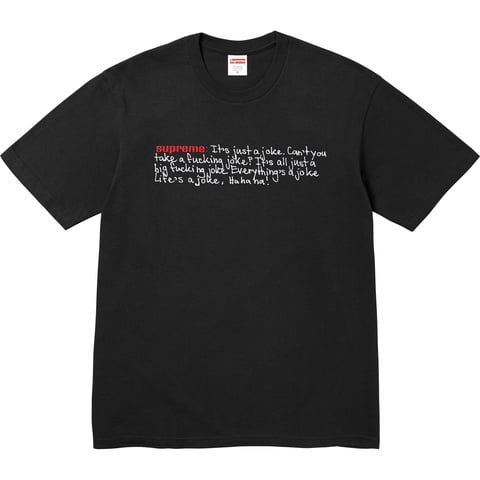 Supreme Joke Tee - Black