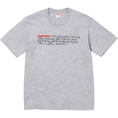 Supreme Joke Tee - Heather Grey
