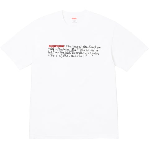 Supreme Joke Tee - White