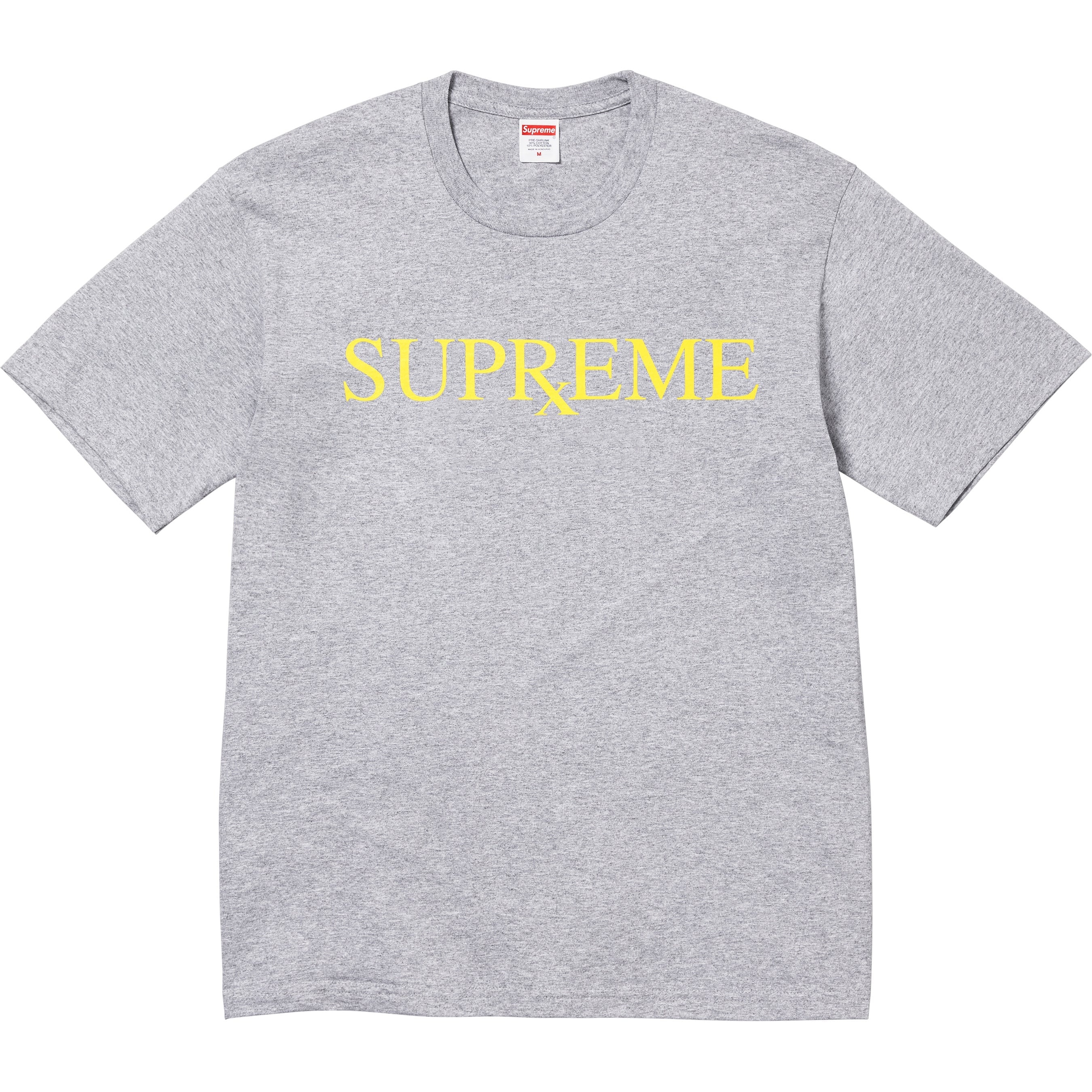 Supreme RX Tee (FW25) - Heather Grey - $44