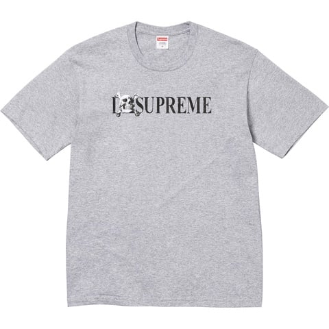 Supreme Skull Tee - Heather Grey