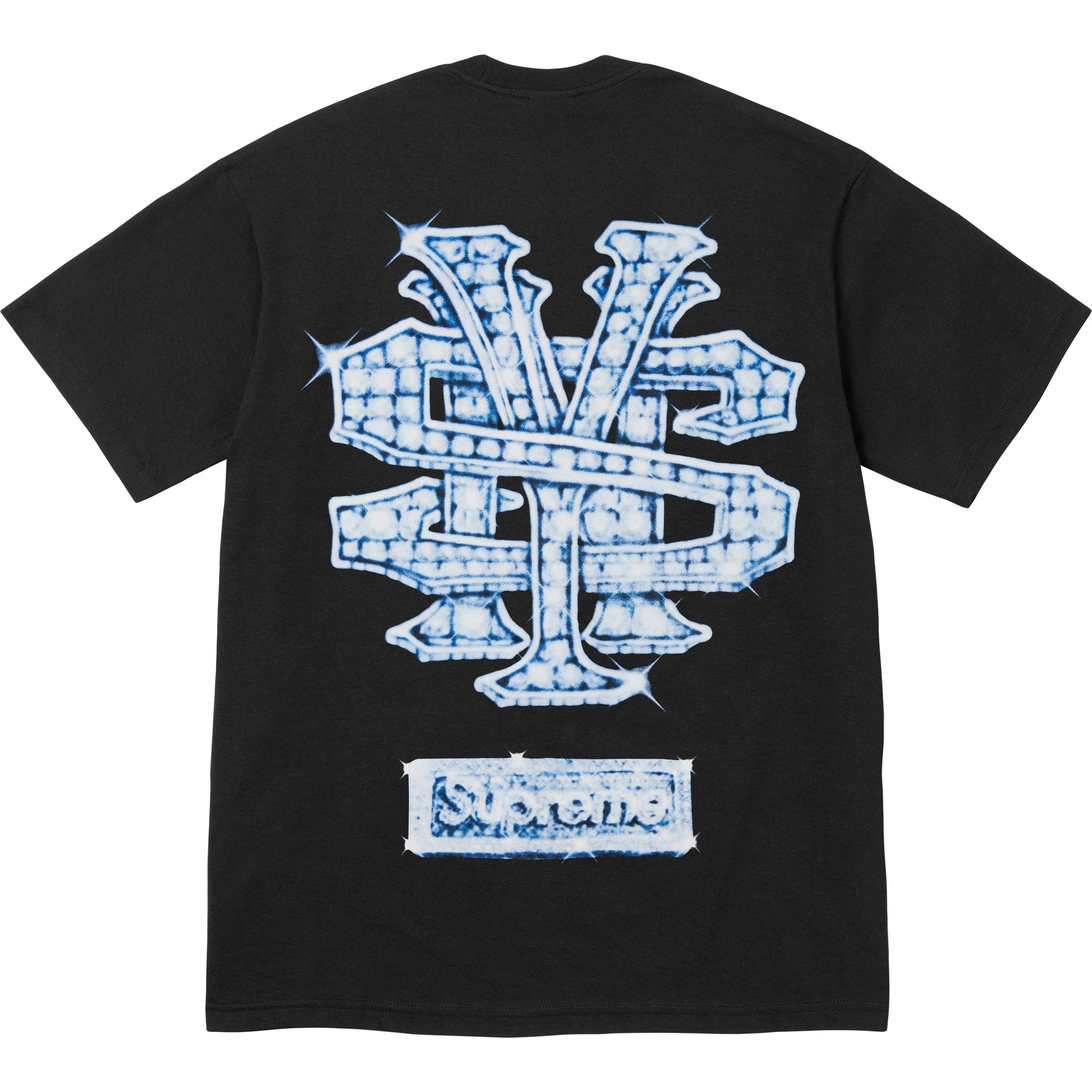 Supreme Snowman Tee (FW25) - Black - $44