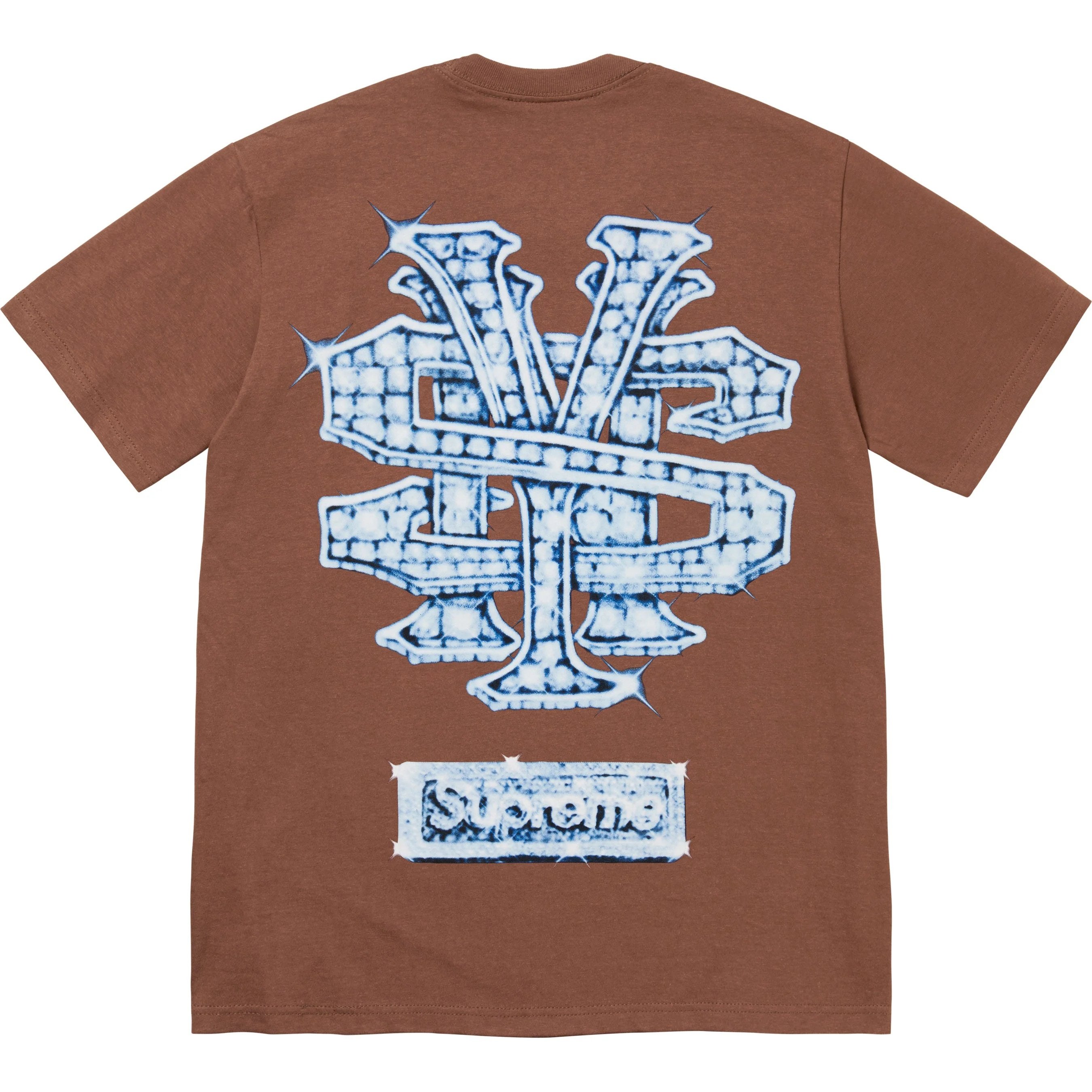 Supreme Snowman Tee (FW25) - Brown - $44