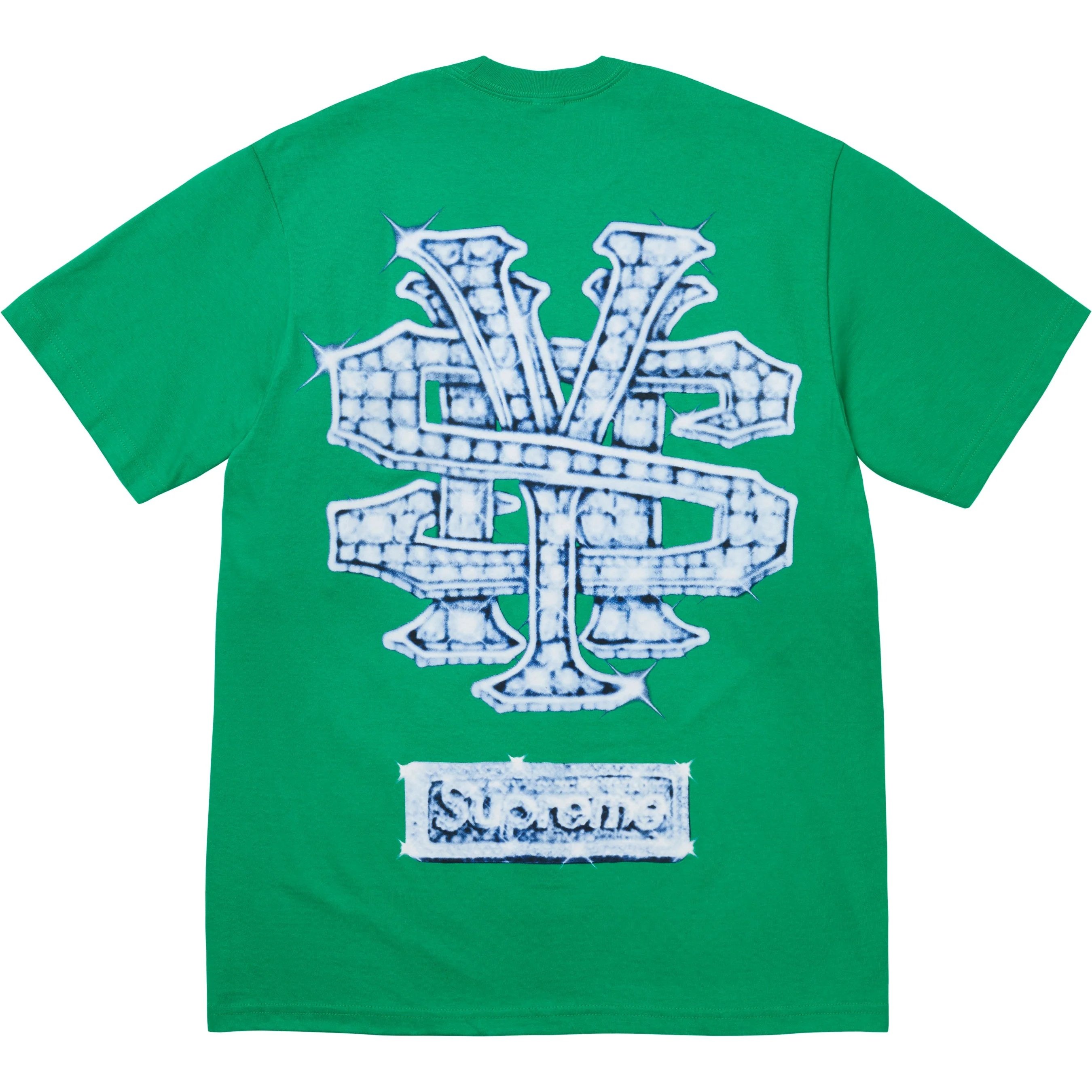 Supreme Snowman Tee (FW25) - Green - $44